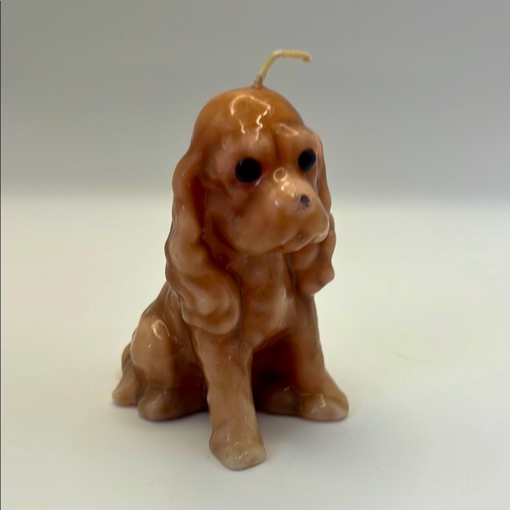 Vintage - Dog - Cocker Spaniel - Candle - 70’s